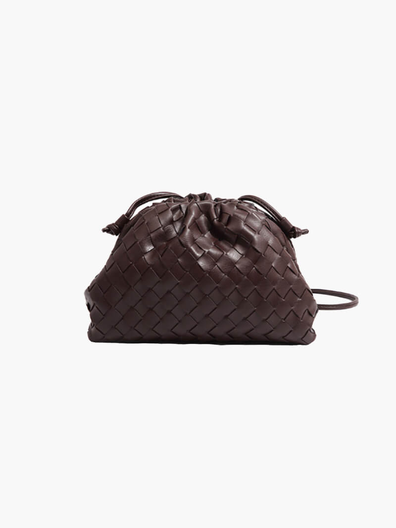 Women's Mini Woven Bag with Shoulder Strap
