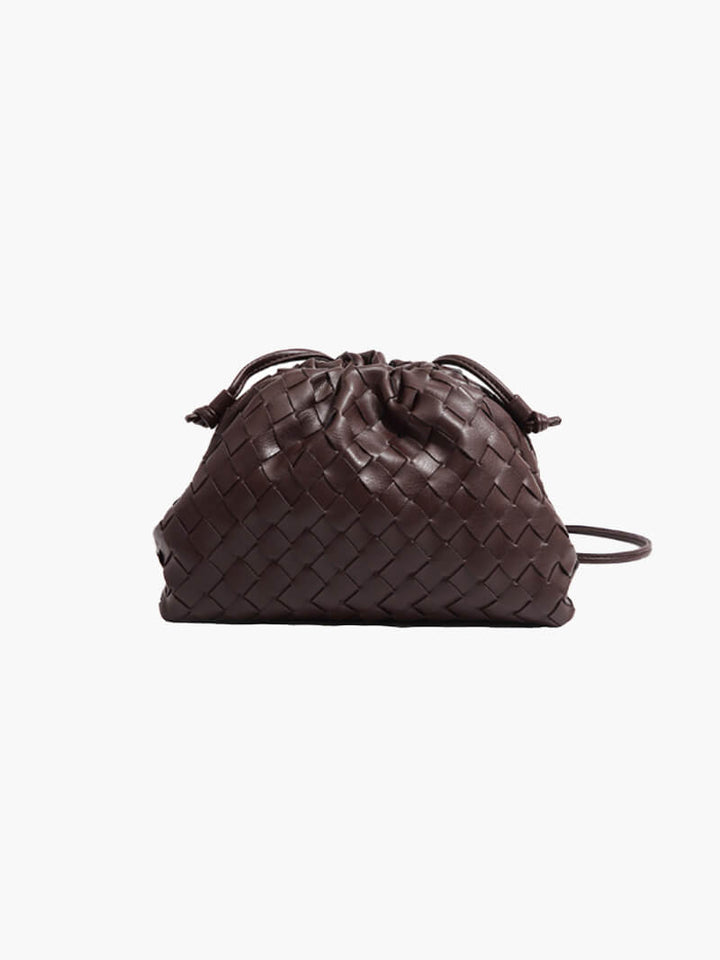 Women's Mini Woven Bag with Shoulder Strap