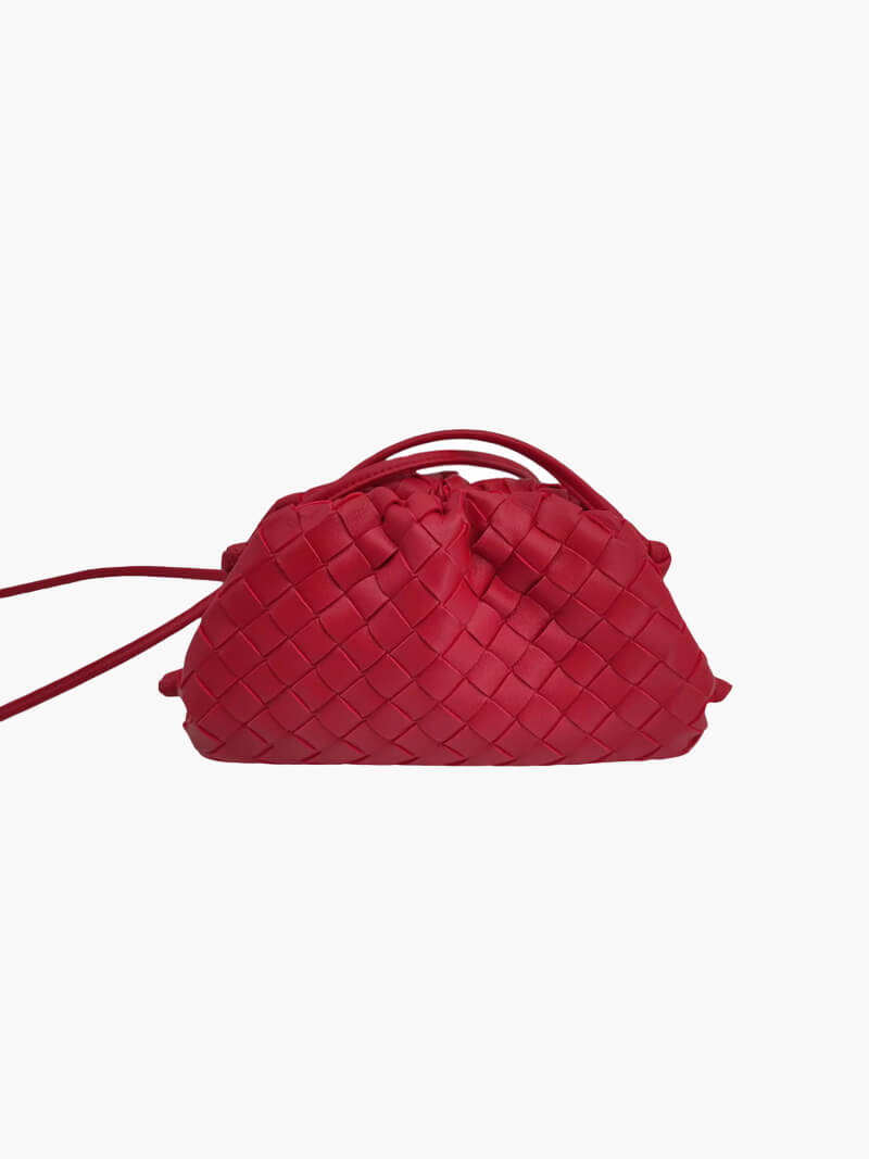 Women's Mini Woven Bag with Shoulder Strap
