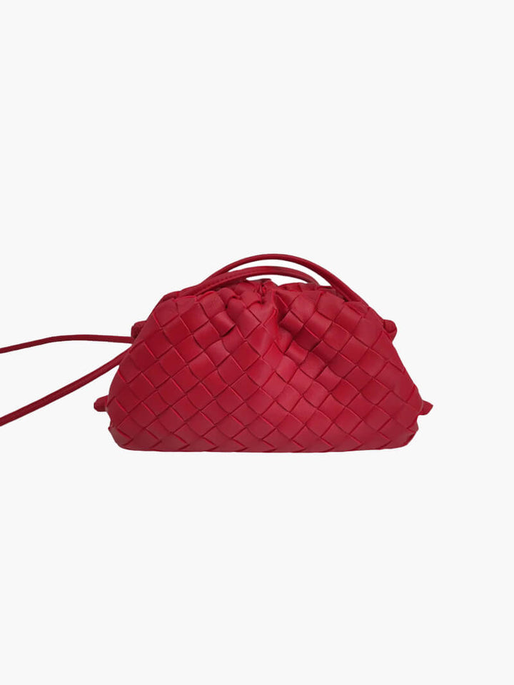 Women's Mini Woven Bag with Shoulder Strap