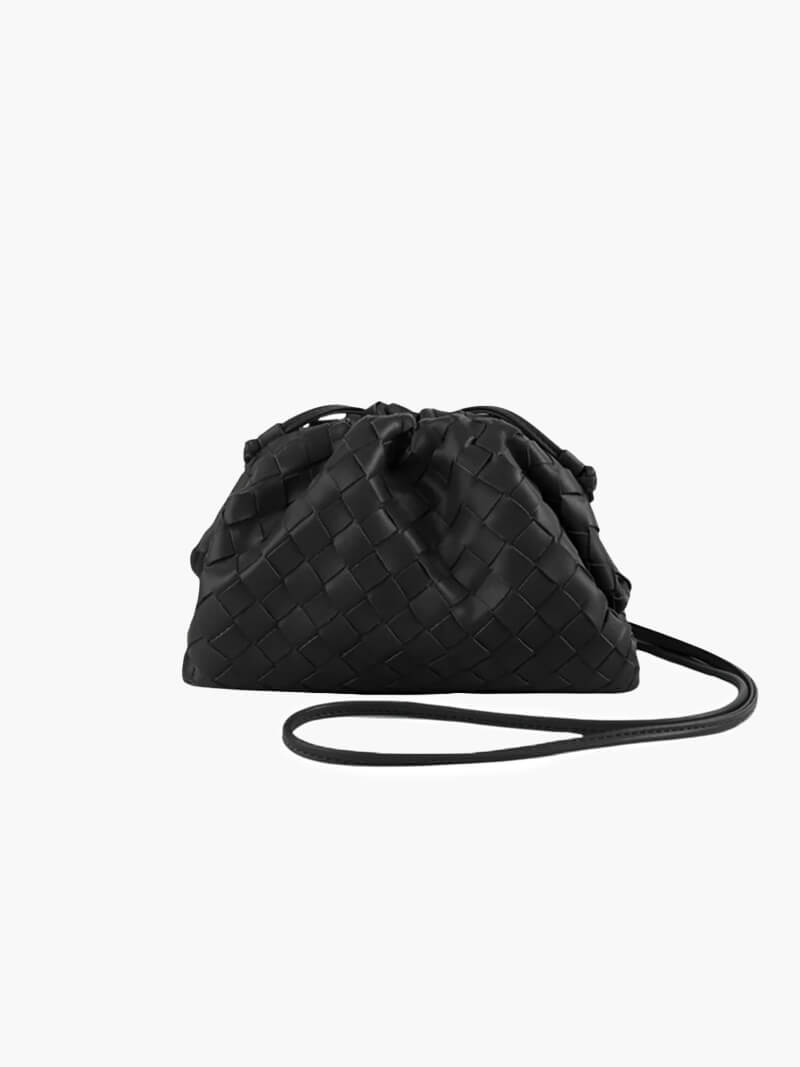 Women's Mini Woven Bag with Shoulder Strap