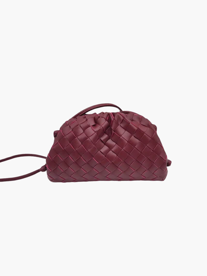 Women's Mini Woven Bag with Shoulder Strap