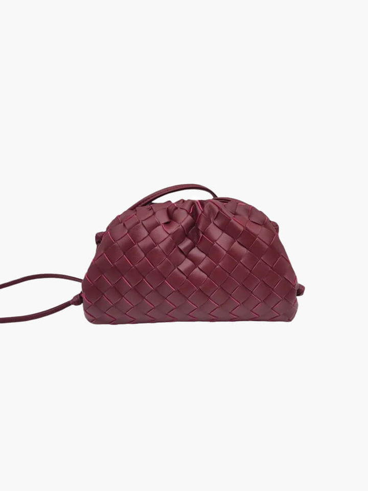 Women's Mini Woven Bag with Shoulder Strap