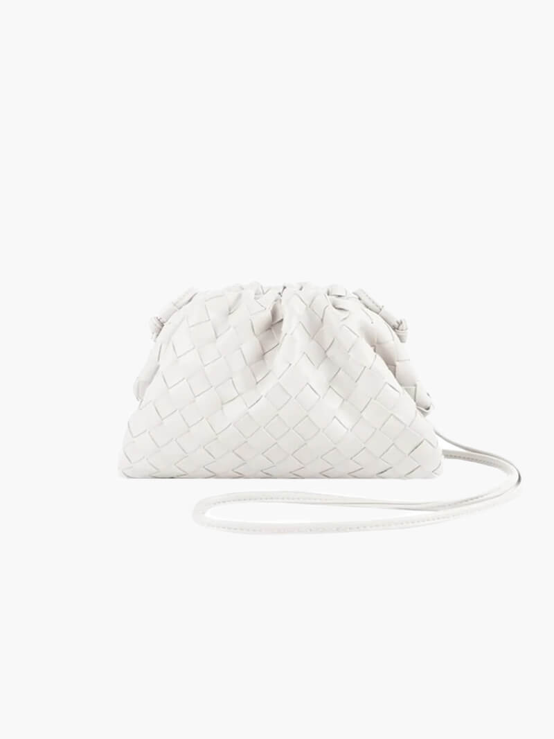 Women's Mini Woven Bag with Shoulder Strap