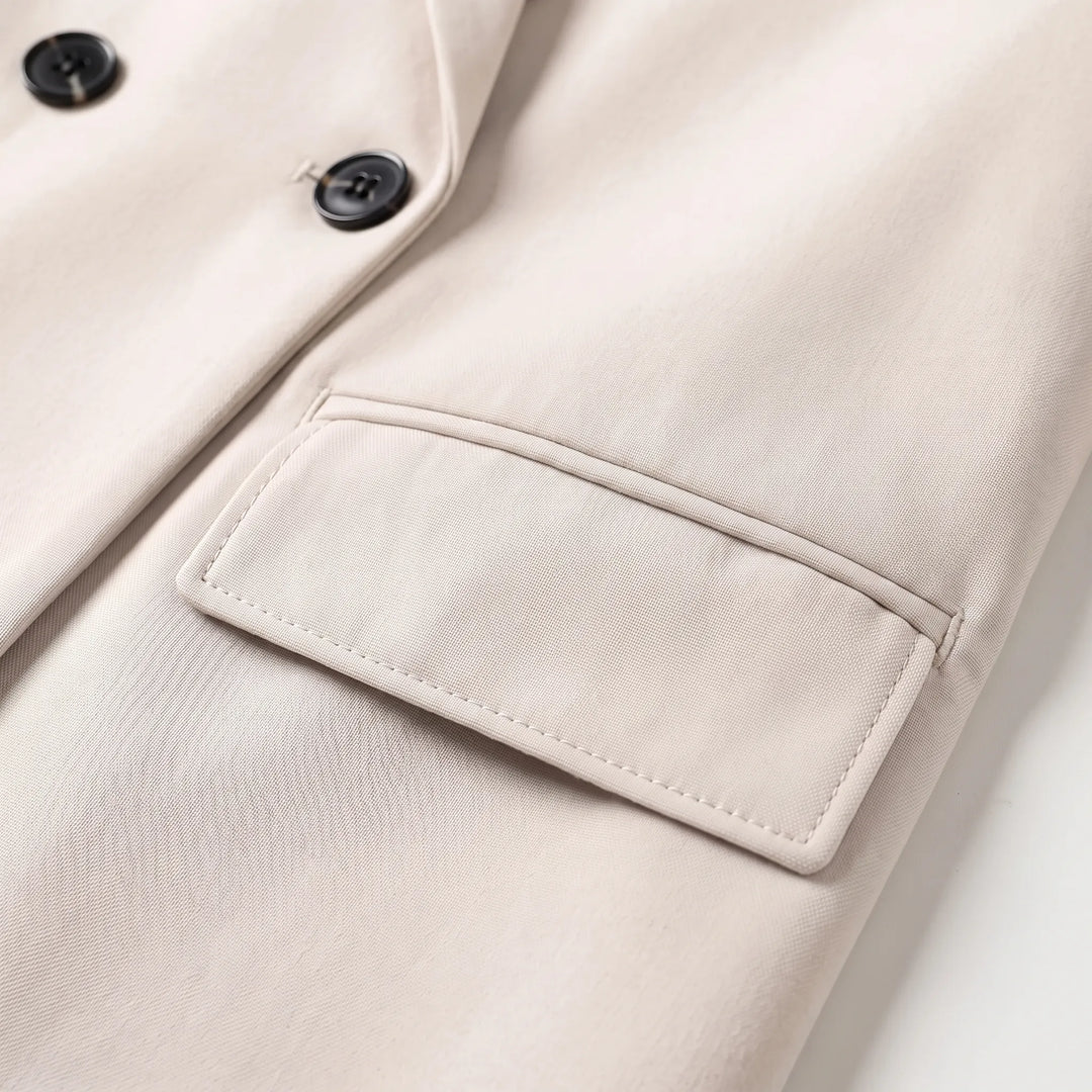 Classic Tailored Double-Breasted Blazer for Women