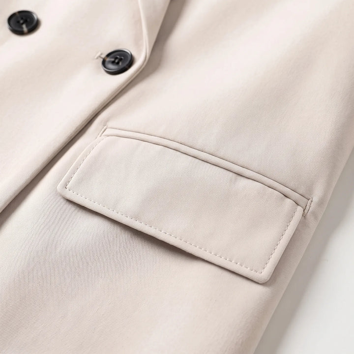 Classic Tailored Double-Breasted Blazer for Women