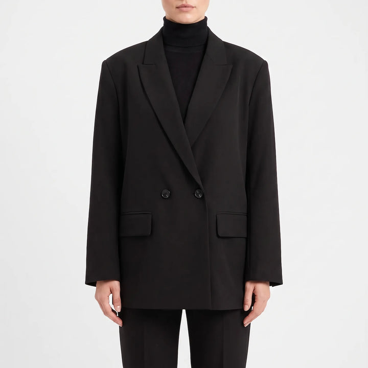 Classic Tailored Double-Breasted Blazer for Women