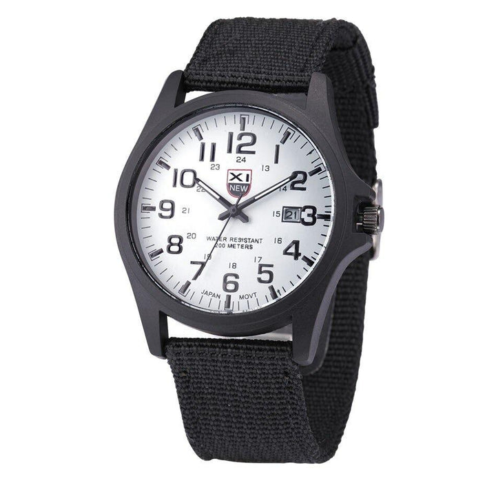 Military Style Waterproof Analog Wristwatch
