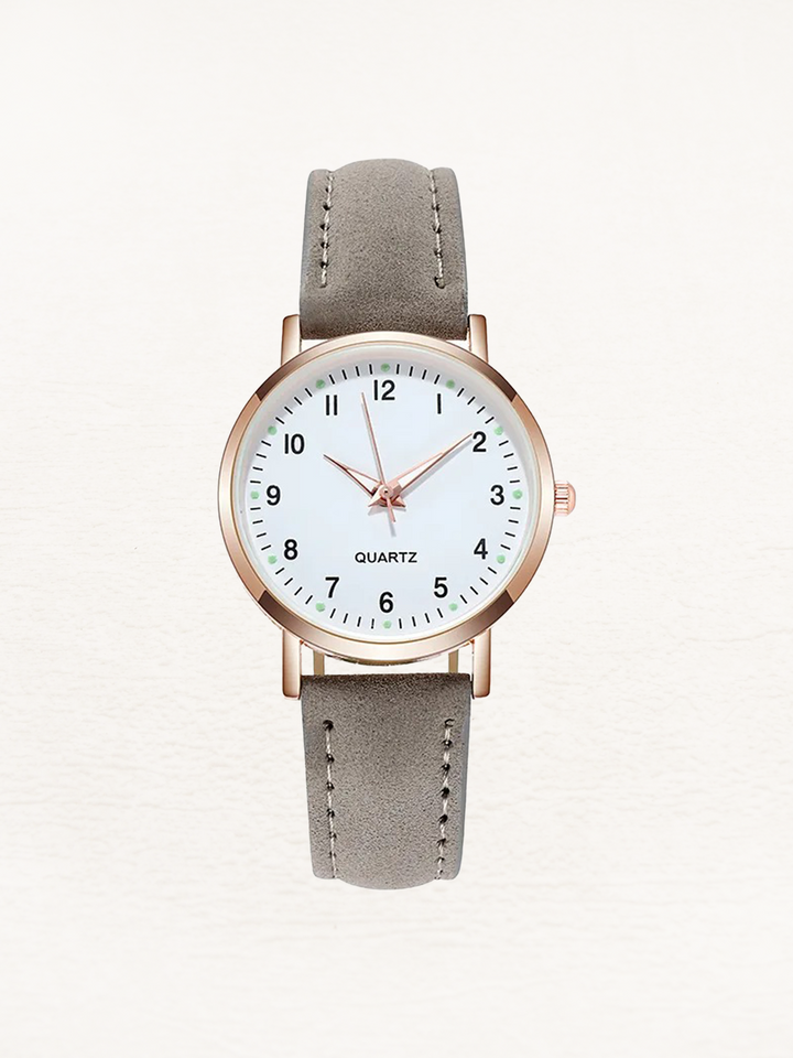 Women's Gold Watch with Strap for Everyday and Festivities