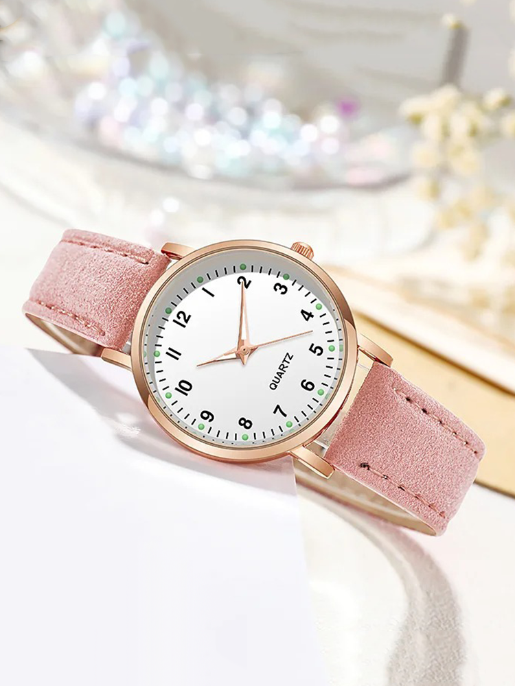 Women's Gold Watch with Strap for Everyday and Festivities