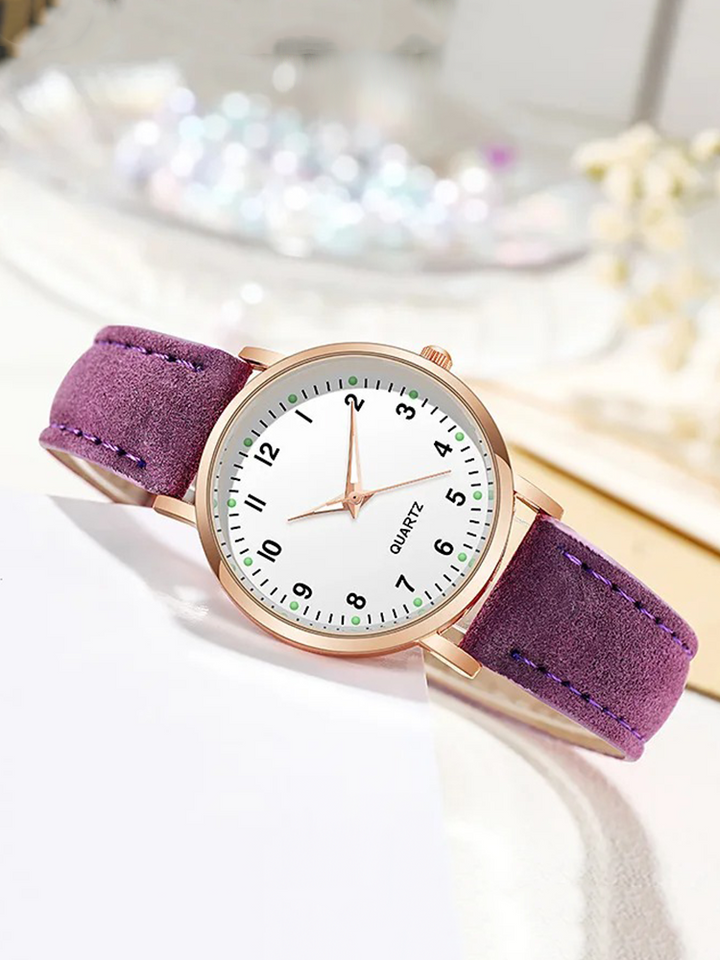 Women's Gold Watch with Strap for Everyday and Festivities