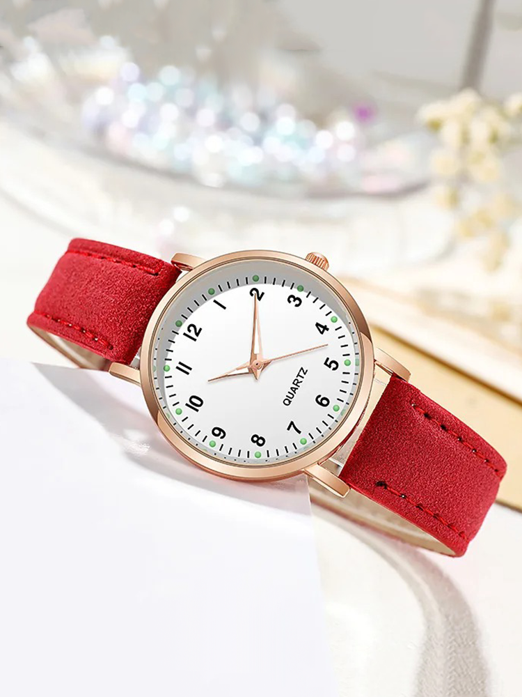 Women's Gold Watch with Strap for Everyday and Festivities