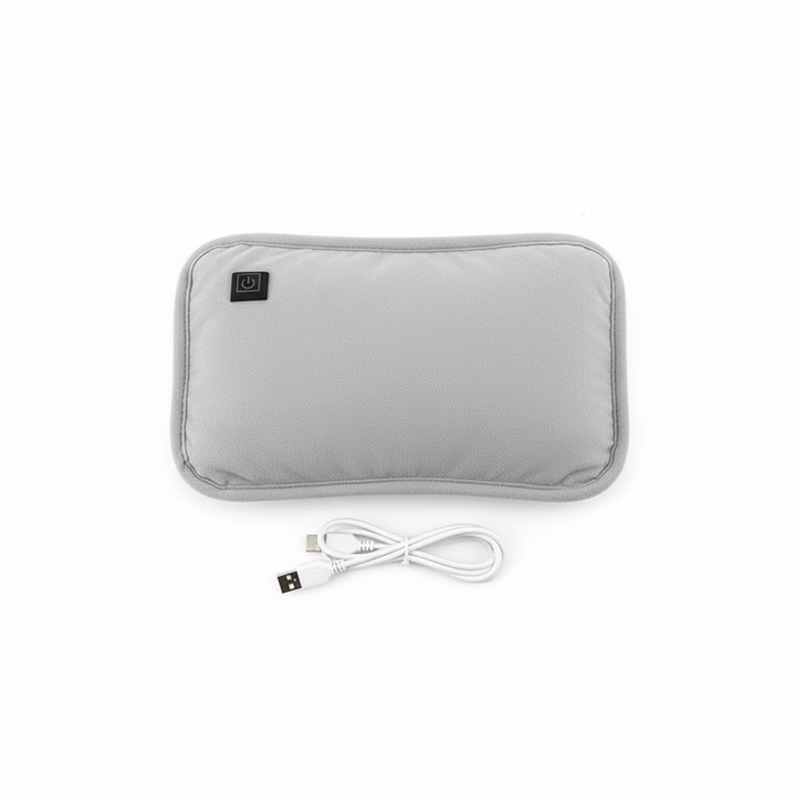 Graphite USB Heating Pad with 3 Temperature Settings - Portable Ergonomic Warmer for Hand and Belly