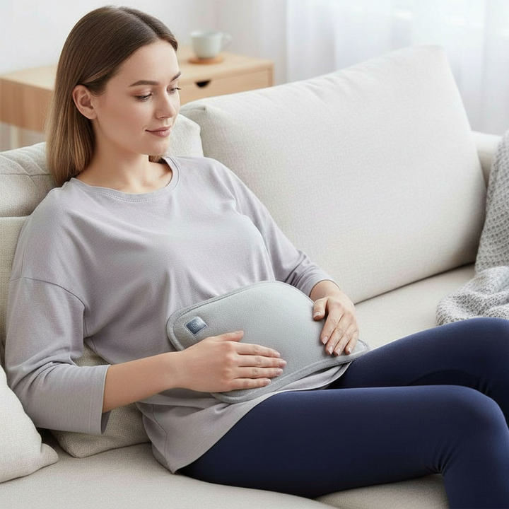 Graphite USB Heating Pad with 3 Temperature Settings - Portable Ergonomic Warmer for Hand and Belly