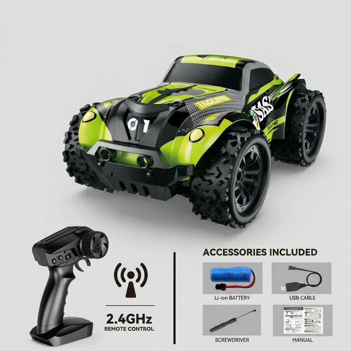 All-Terrain 4WD Off-Road RC Truck with Waterproof Design