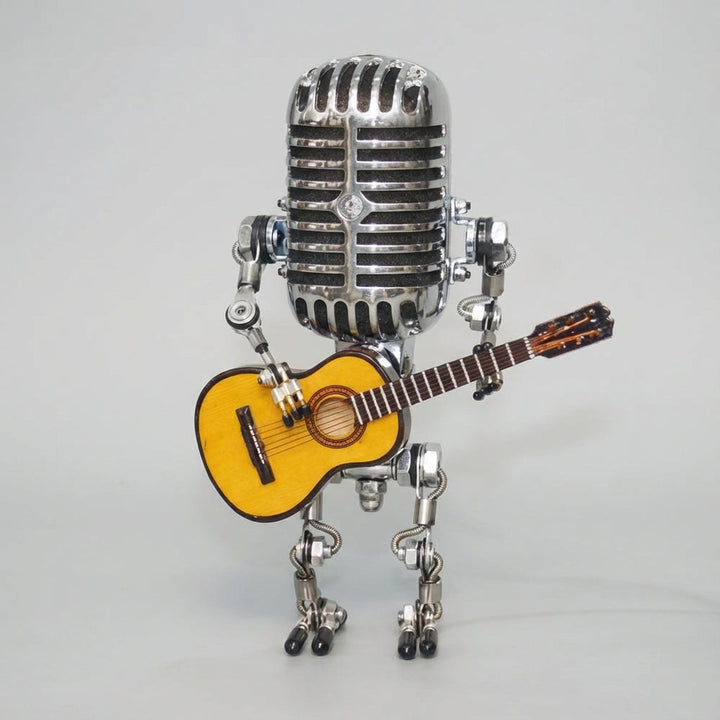 Robot Guitarist Desk Lamp with Warm LED Light