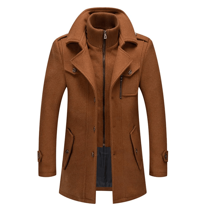 Dannie | Mens Lined Winter Coat with Layered Collar — Warm Winter Coat in 3 Colors S–3XL | Westmere