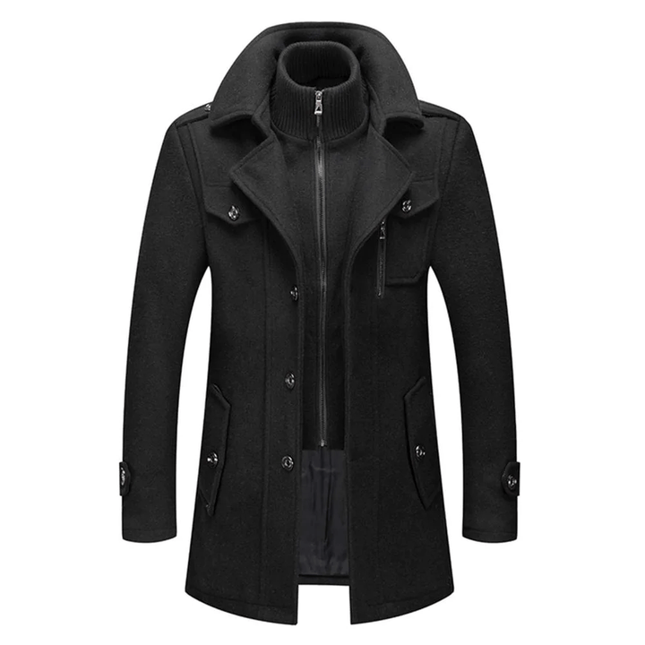 Dannie | Mens Lined Winter Coat with Layered Collar — Warm Winter Coat in 3 Colors S–3XL | Westmere