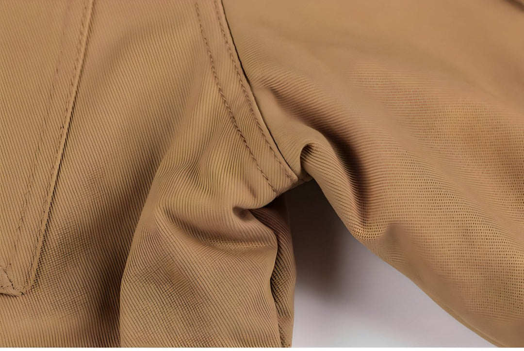 Urban Utility Hooded Jacket with Front Zipper and Multiple Pockets