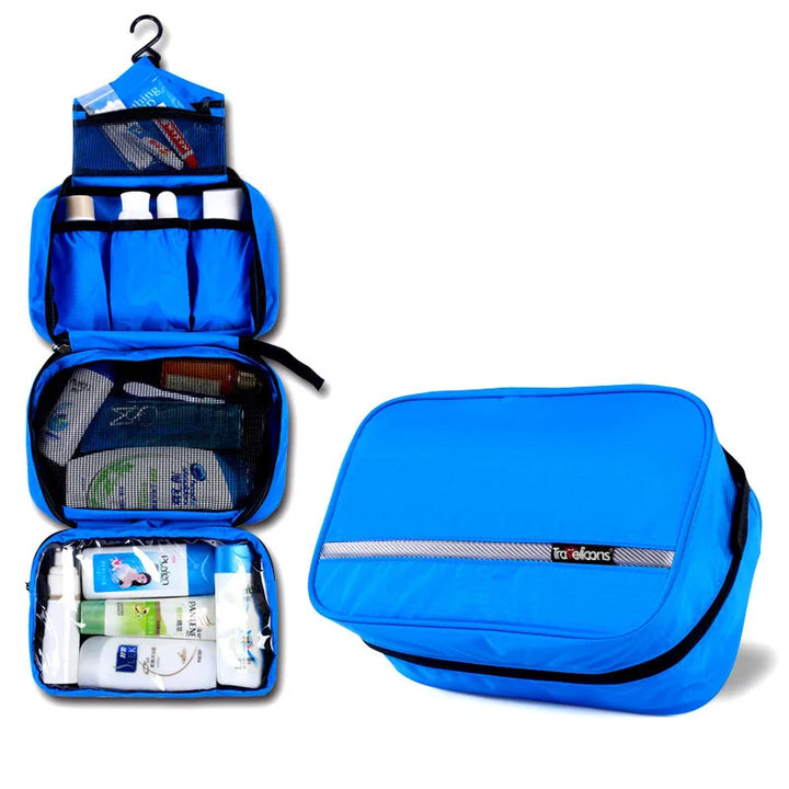 Travelior MaxPack Large Waterproof Toiletry Bag for Men & Women | Travel Toiletry Bag | Robust Design & Ample Storage