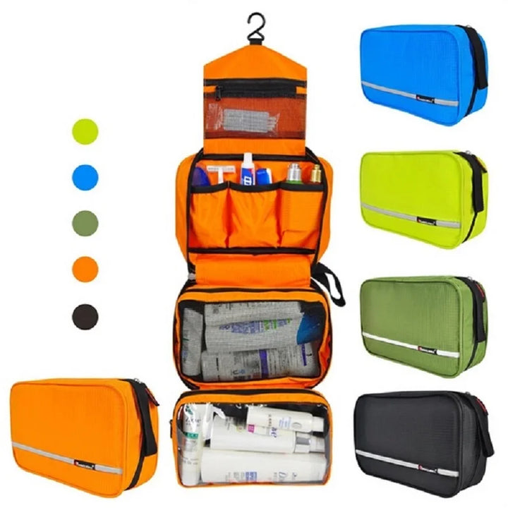 Travelior MaxPack Large Waterproof Toiletry Bag for Men & Women | Travel Toiletry Bag | Robust Design & Ample Storage