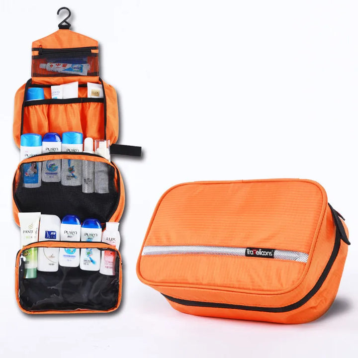 Travelior MaxPack Large Waterproof Toiletry Bag for Men & Women | Travel Toiletry Bag | Robust Design & Ample Storage