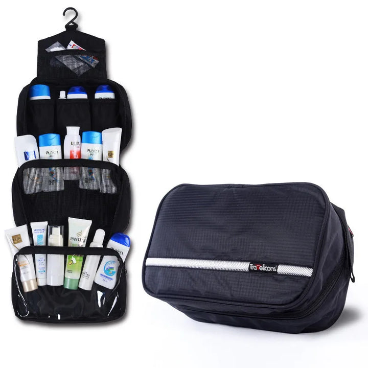 Travelior MaxPack Large Waterproof Toiletry Bag for Men & Women | Travel Toiletry Bag | Robust Design & Ample Storage