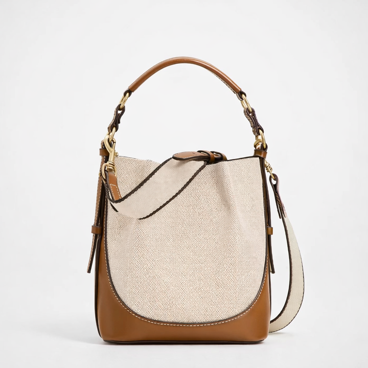 Halcyon – Women's Crossbody Bucket Bag with Canvas Strap