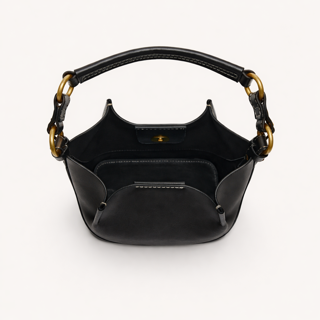 Halcyon – Women's Crossbody Bucket Bag with Canvas Strap
