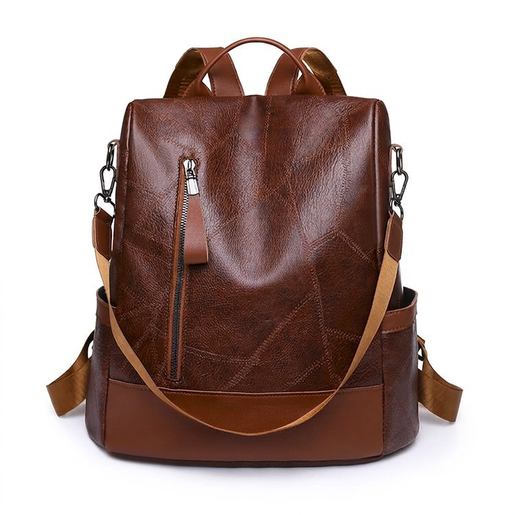 Harlow – Anti Theft Travel Backpack Women, Vegan Leather