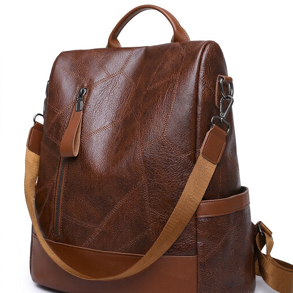 Harlow – Anti Theft Travel Backpack Women, Vegan Leather