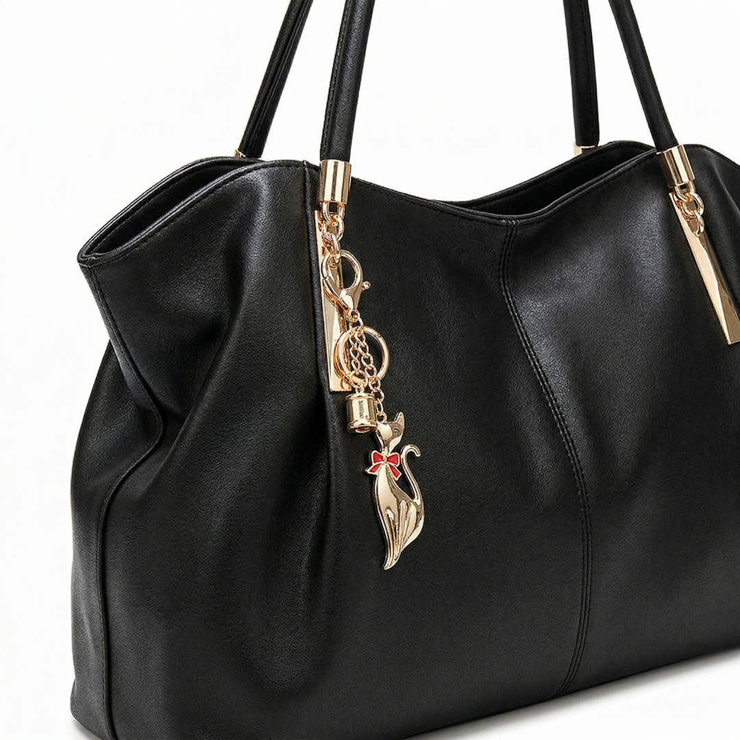 Harlow – Large Vegan Cowhide Shoulder Handbag