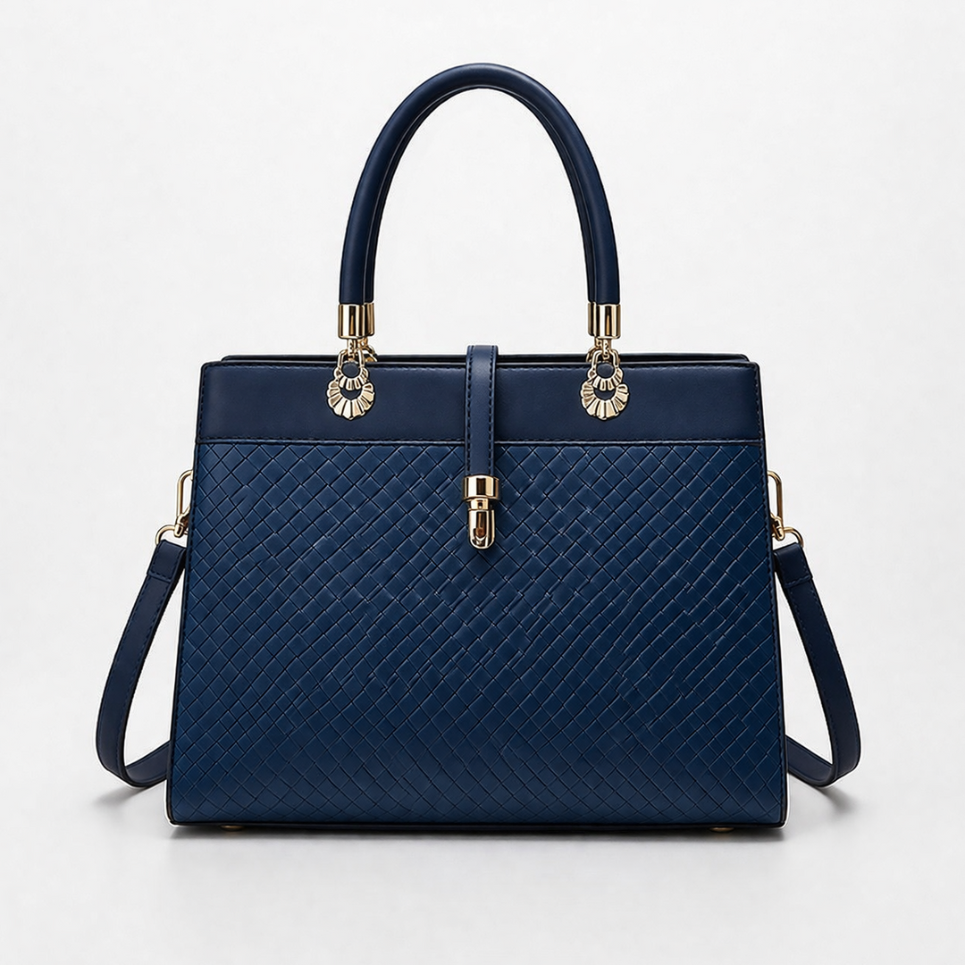 Harlow – Structured Vegan Cowhide Top Handle Handbag