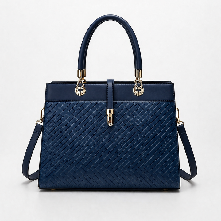 Harlow – Structured Vegan Cowhide Top Handle Handbag