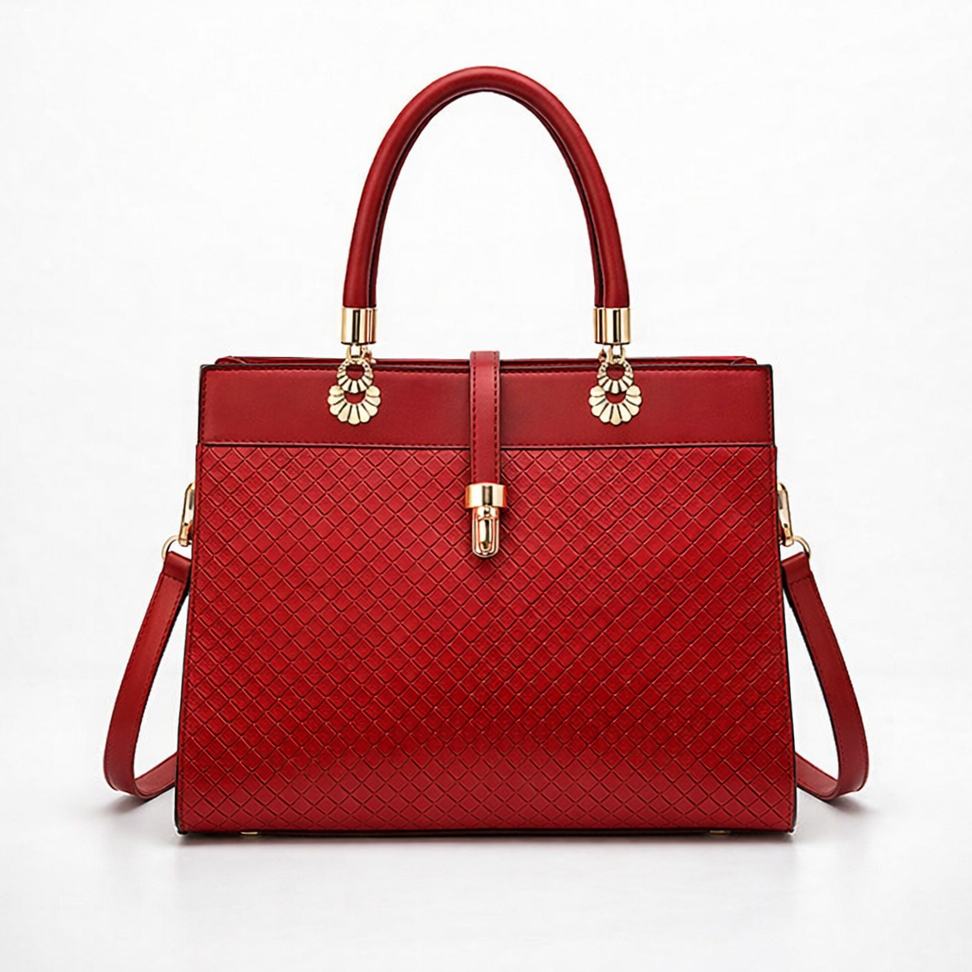 Harlow – Structured Vegan Cowhide Top Handle Handbag
