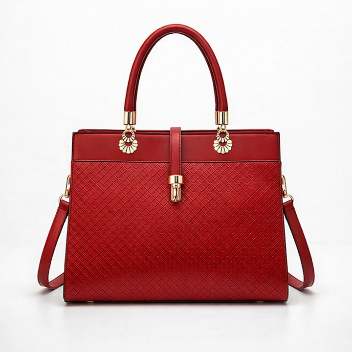 Harlow – Structured Vegan Cowhide Top Handle Handbag