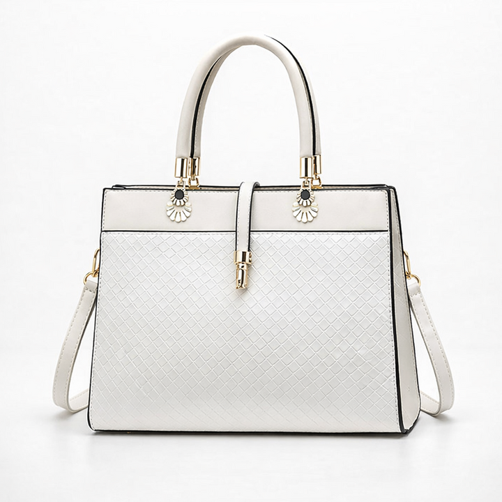 Harlow – Structured Vegan Cowhide Top Handle Handbag