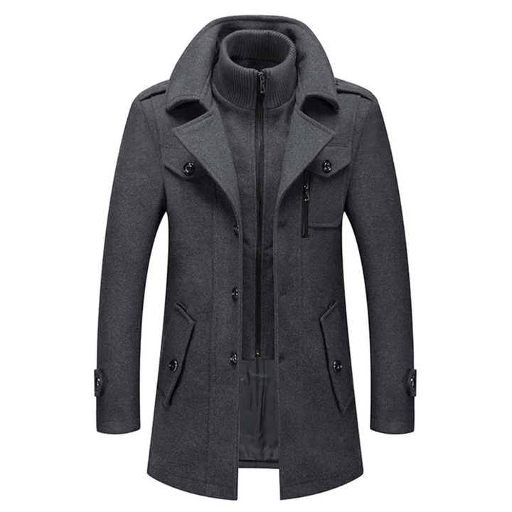 Dannie | Mens Lined Winter Coat with Layered Collar — Warm Winter Coat in 3 Colors S–3XL | Westmere