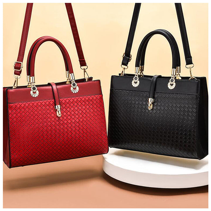 Harlow – Structured Vegan Cowhide Top Handle Handbag
