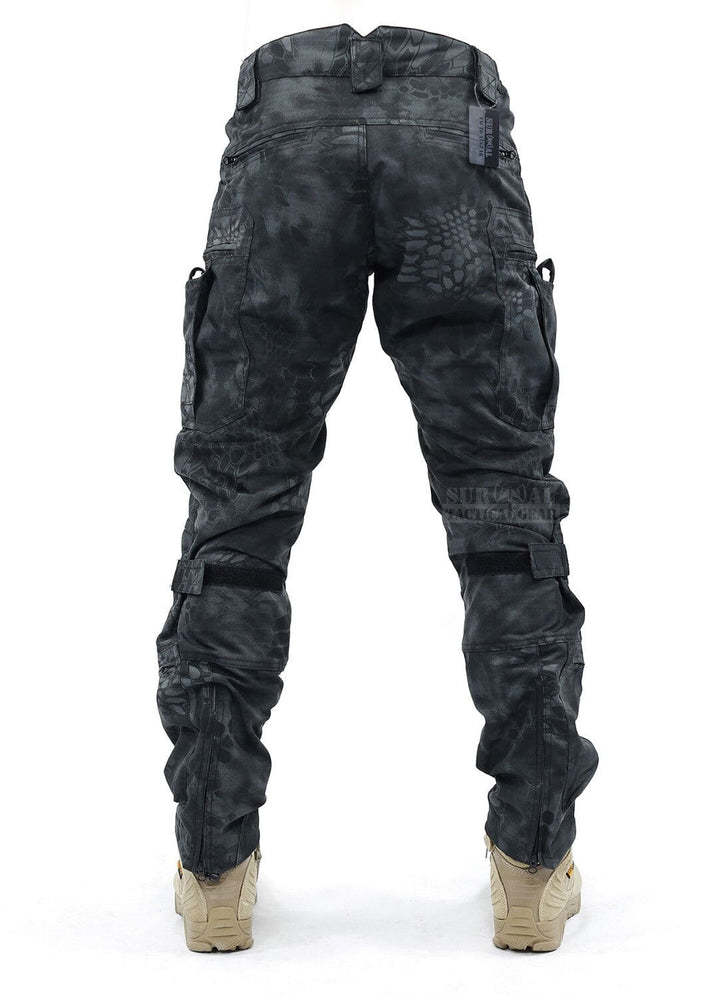 Men's Tactical Cargo Trousers with Integrated Knee Pads – Camouflage