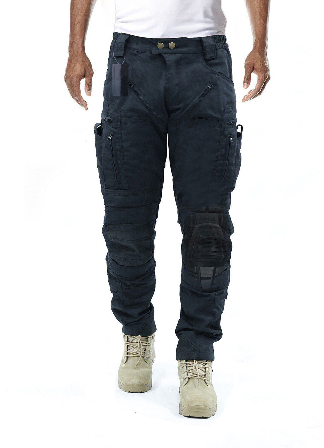 Men's Tactical Cargo Trousers with Integrated Knee Pads – Camouflage