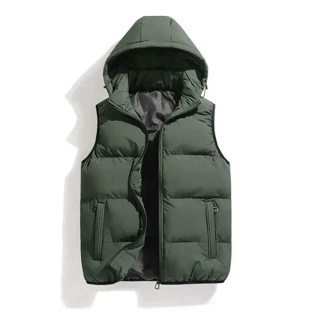 David - Men's Bodywarmer with Hood