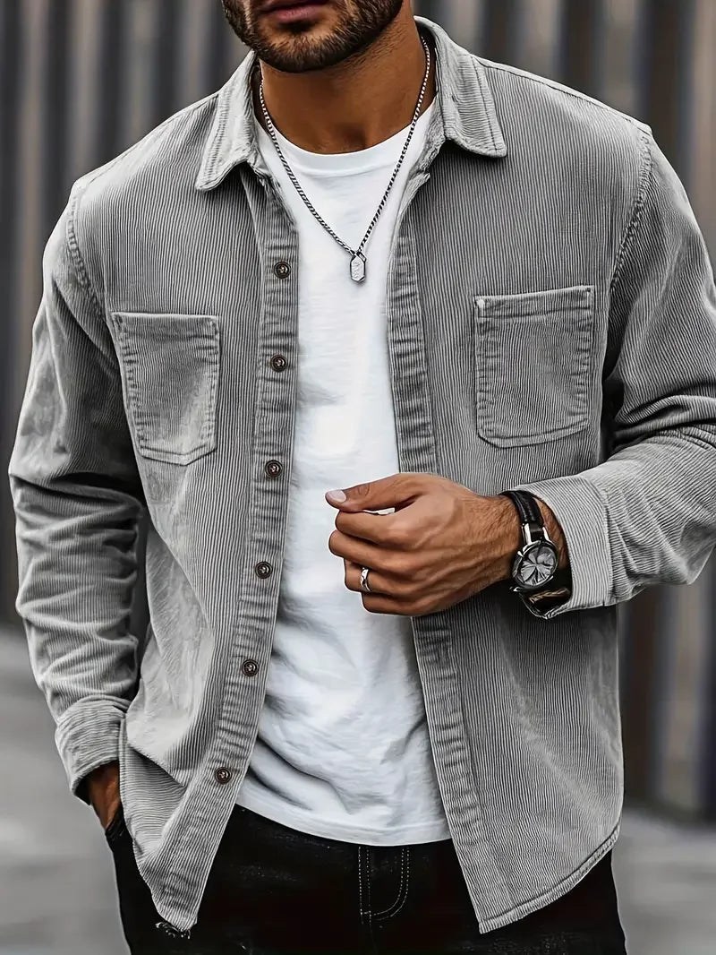 Bendix | Mens Shirt Jacket with Chest Pockets and Button Front — Shirt-Jacket in 4 Colors S–2XL | Westmere