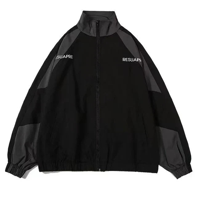 Urban Color-Block Windbreaker Jacket - Lightweight Weather Protection