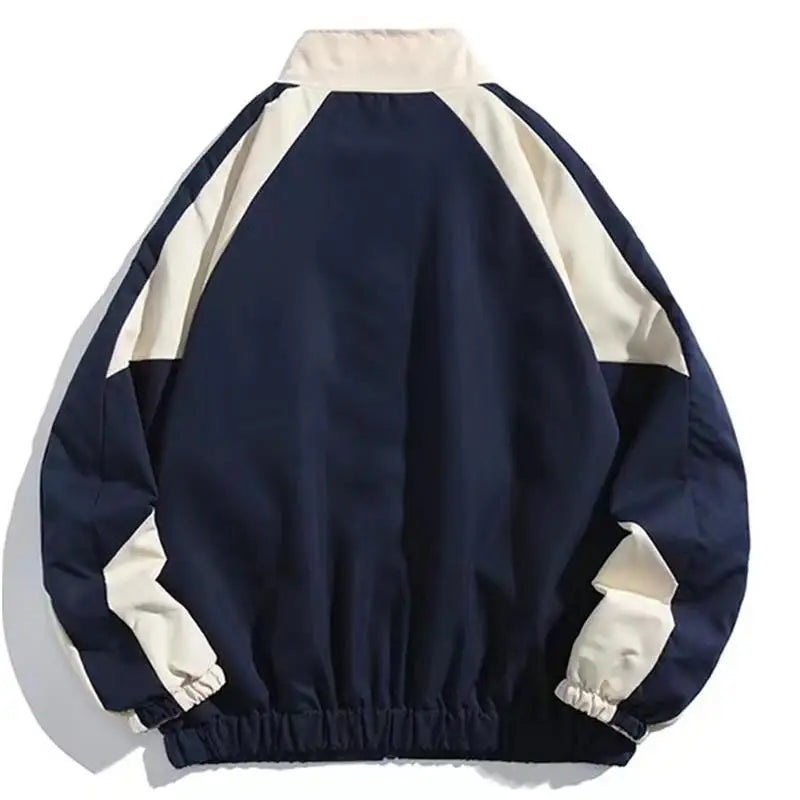 Urban Color-Block Windbreaker Jacket - Lightweight Weather Protection
