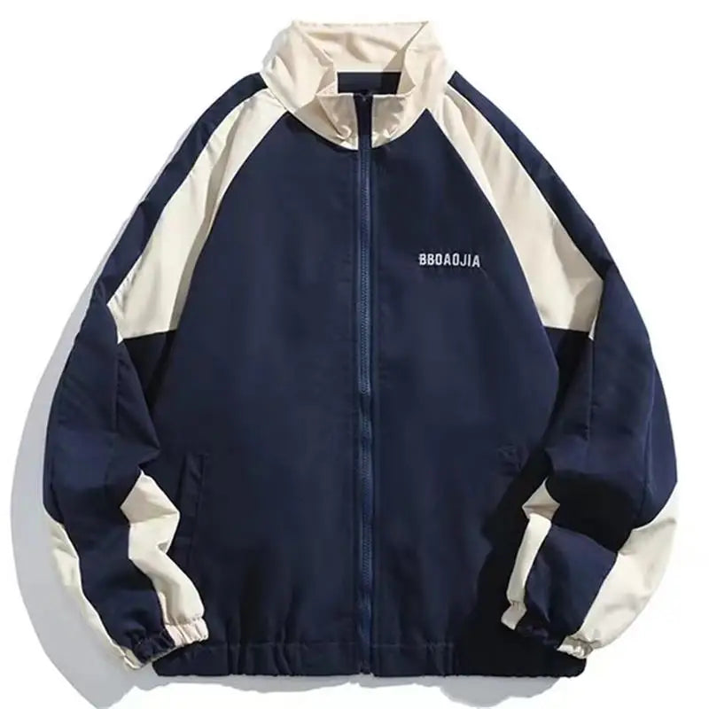 Urban Color-Block Windbreaker Jacket - Lightweight Weather Protection