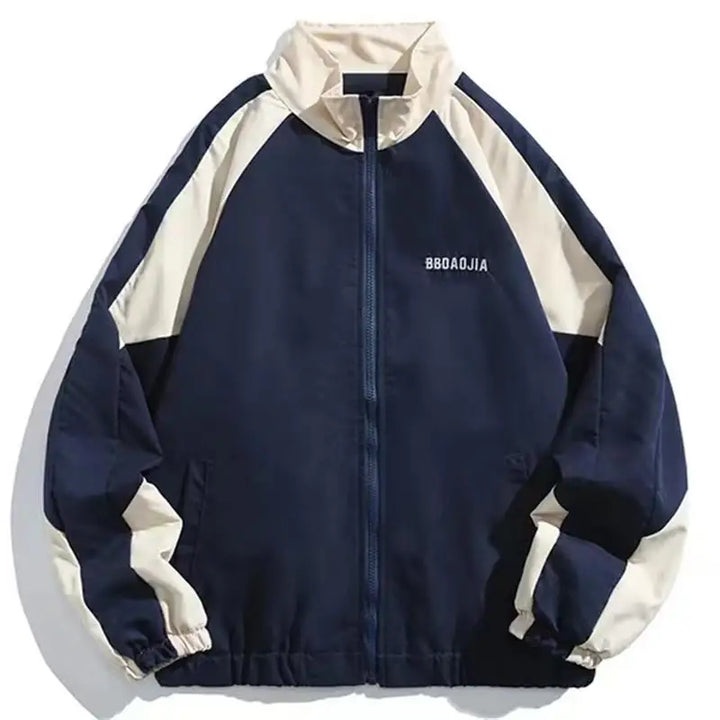 Urban Color-Block Windbreaker Jacket - Lightweight Weather Protection