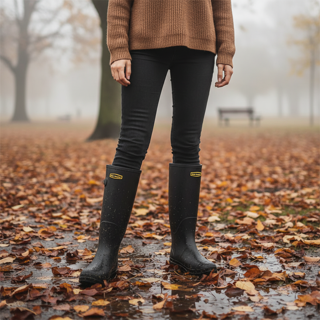 All-Weather Waterproof Women's Rain Boot - Lightweight & Non-Slip
