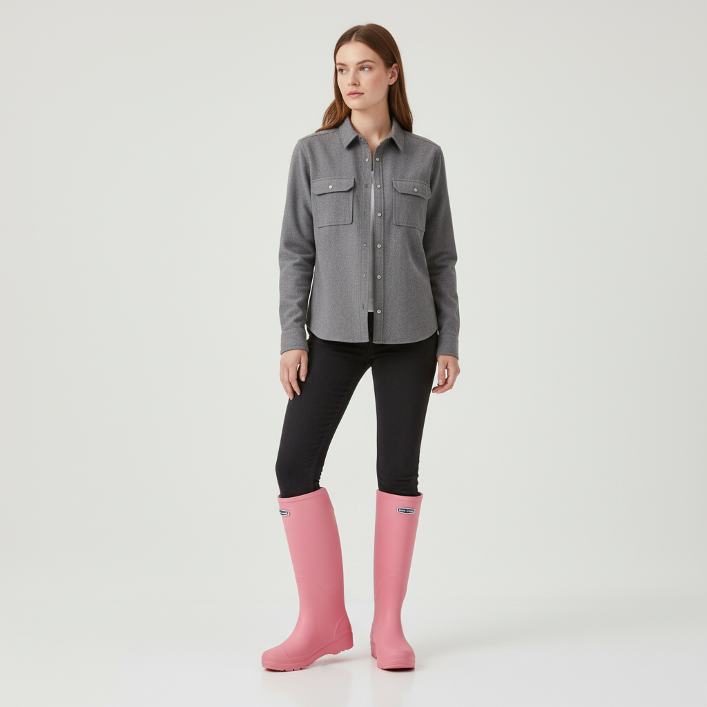 All-Weather Waterproof Women's Rain Boot - Lightweight & Non-Slip