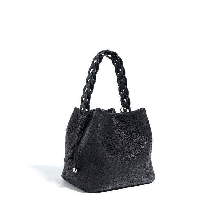 Brea – Women's Mini Bucket Bag With Braided Top Handle
